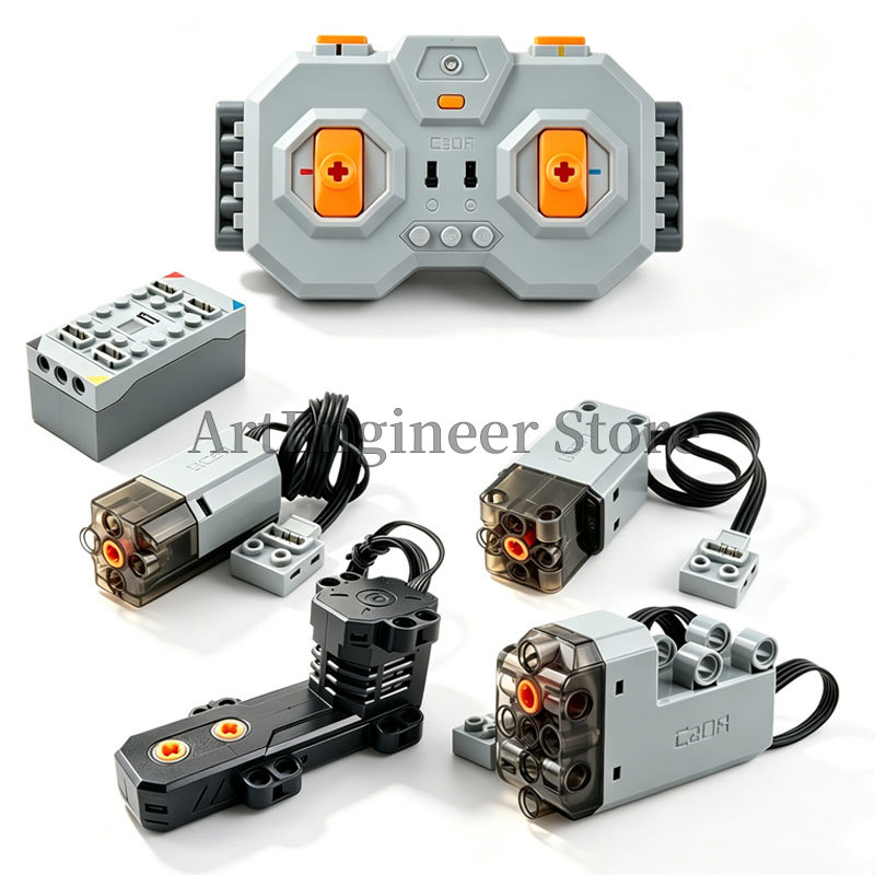 Renewable Energy Lego - CaDA Power Functions M/L/Servo Motor Building