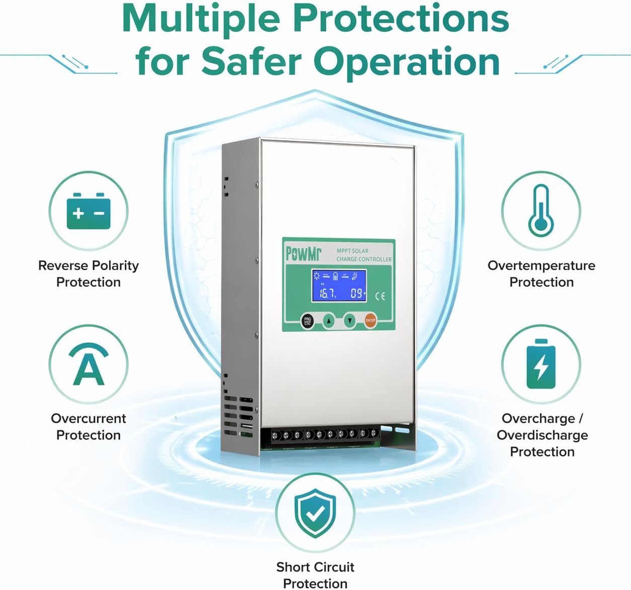 PowMr PowMr 60A 80A 100A Solar - Pwm Charge Controller recension och pris