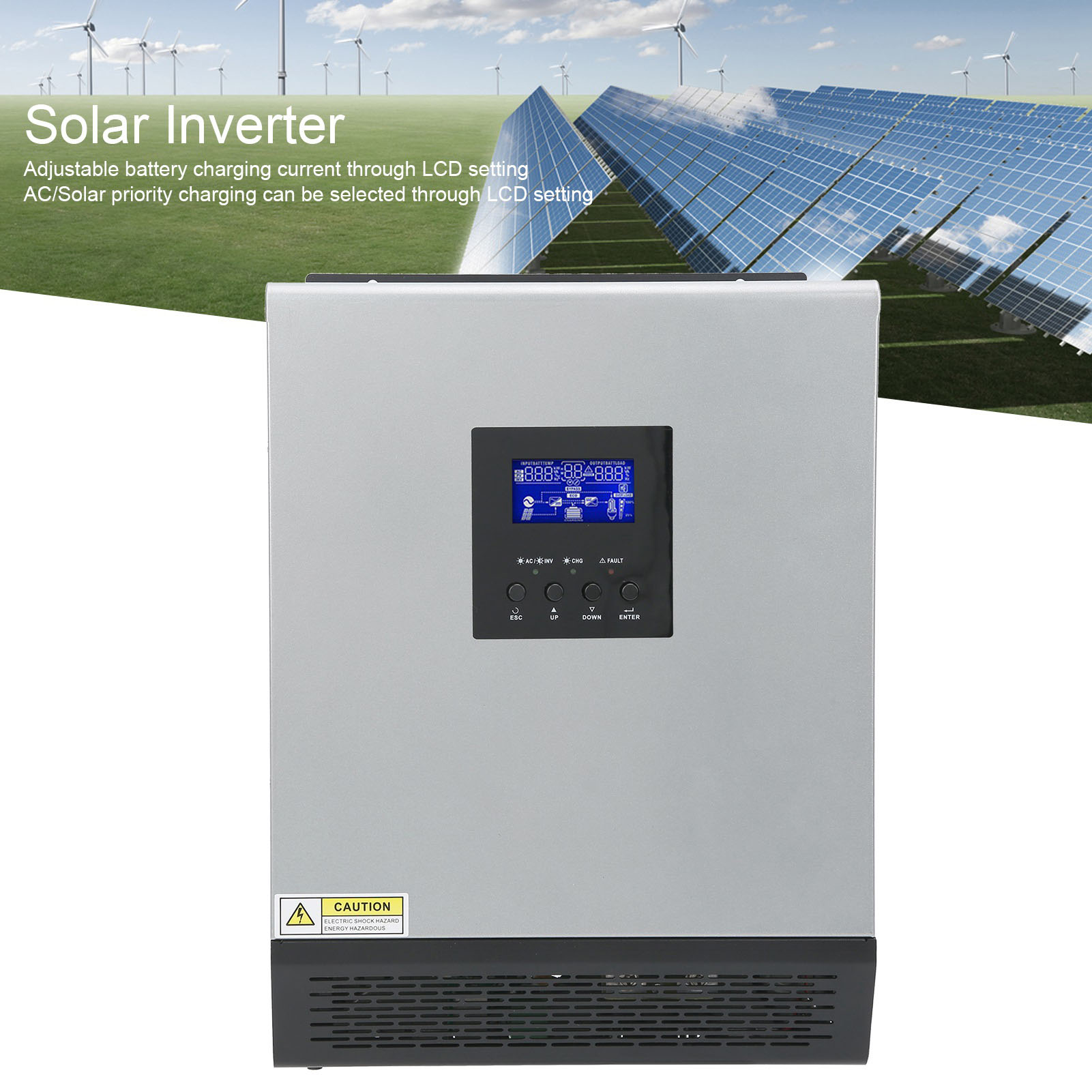 3KVA Hybrid Solar Inverter 24V - Pwm Charge Controller recension och pris