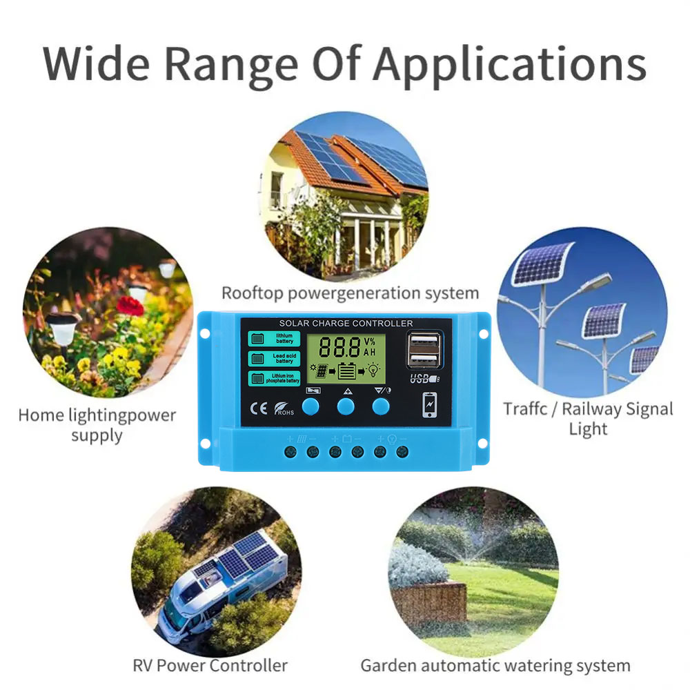 Solar Controller 30A Solar Cha - Pwm Charge Controller recension och pris