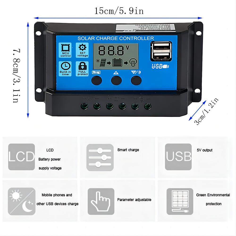 Solar Panel Charge Controller  - Pwm Charge Controller recension och pris
