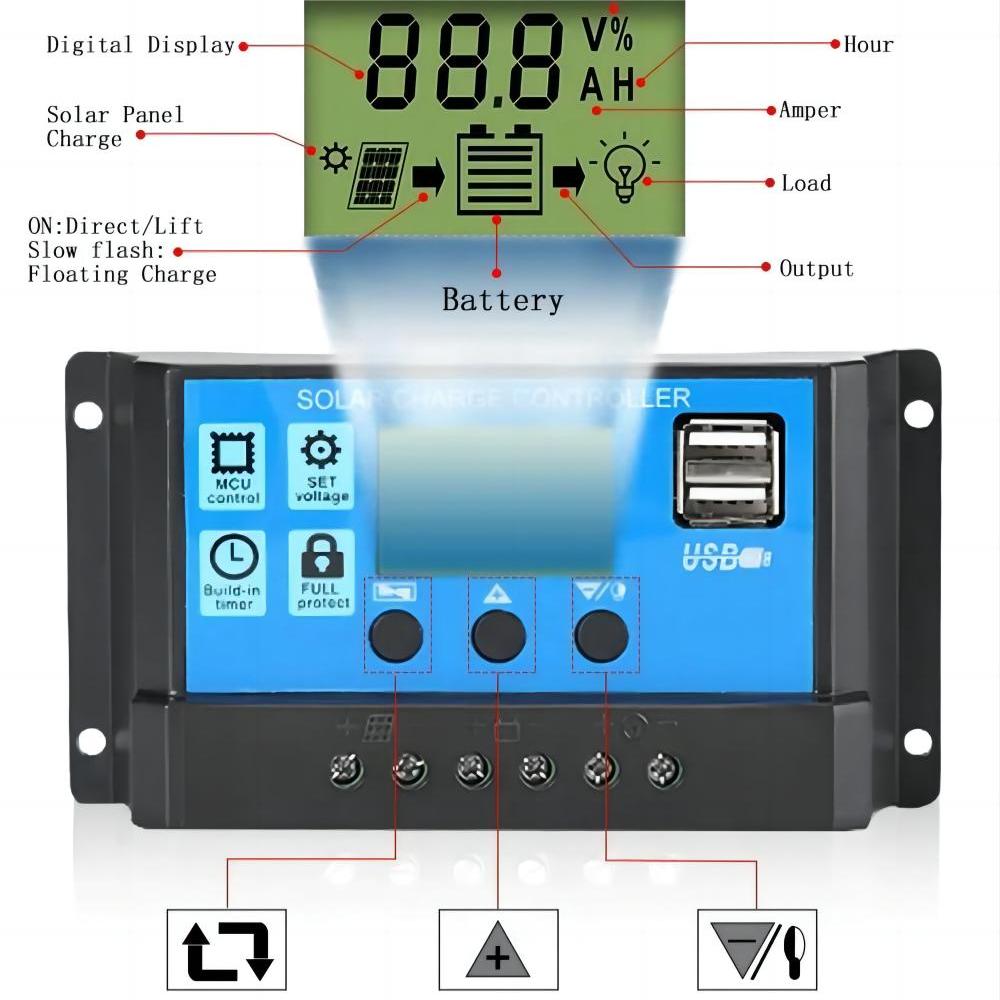 Solar Panel Charge Controller  - Pwm Charge Controller recension och pris