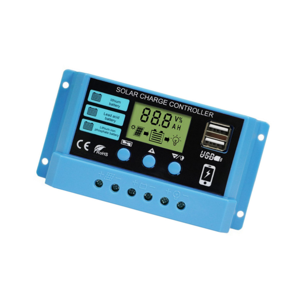 30A PWM Solar Panel Charger Co - Pwm Charge Controller recension och pris