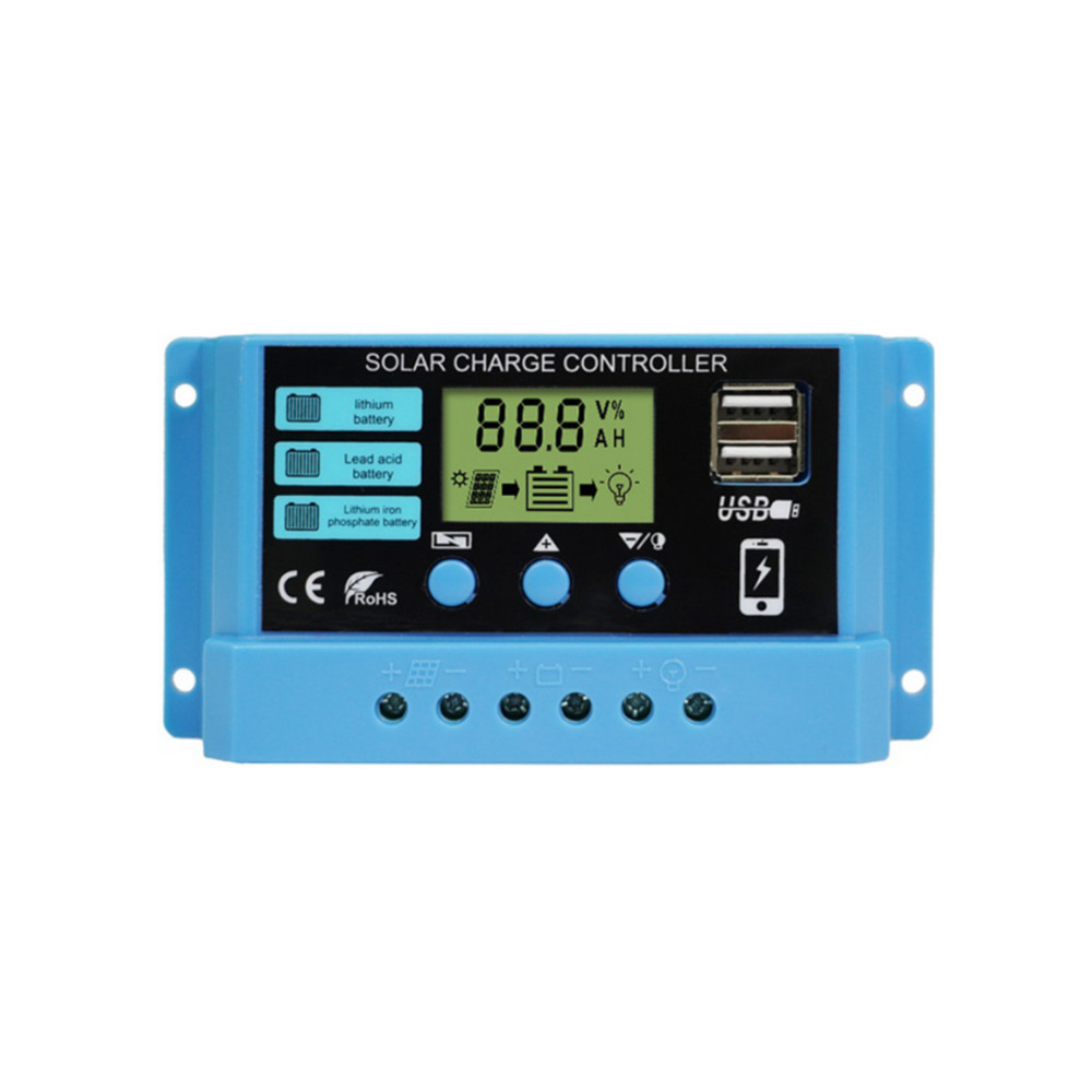 30A PWM Solar Panel Charger Co - Pwm Charge Controller recension och pris