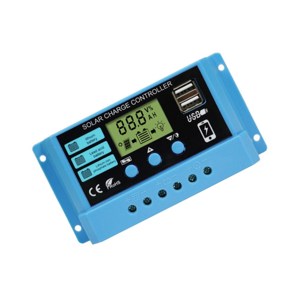 30A PWM Solar Panel Charger Co - Pwm Charge Controller recension och pris